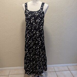 Black daisy summer dress